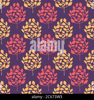 Floral Vektor nahtlose Muster-Design für Tapeten, Textilien, Stoffe, Fliesen, Geschenkpapier, Oberfläche, Wohnkultur etc. Stock Vektor