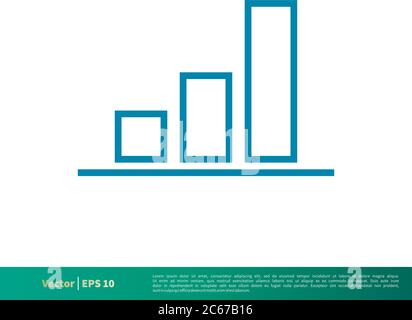 Grafik Grafik Finanzen, Börsensymbol Vektor Logo Vorlage Illustration Design. Editierbarer Vektor EPS 10. Stock Vektor