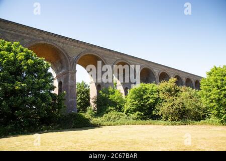 Landschaftsbild des Kapellviadukts in essex enland Stockfoto