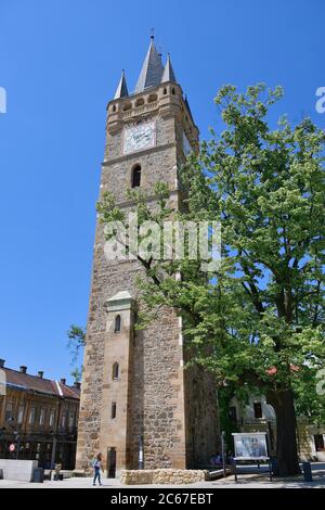 St. Stephen Tower (Turnul St. Stefan), Baia Mare, Nagybánya, Maramures Region, Rumänien, Szent István-torony Stockfoto