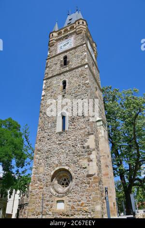 St. Stephen Tower (Turnul St. Stefan), Baia Mare, Nagybánya, Maramures Region, Rumänien, Szent István-torony Stockfoto