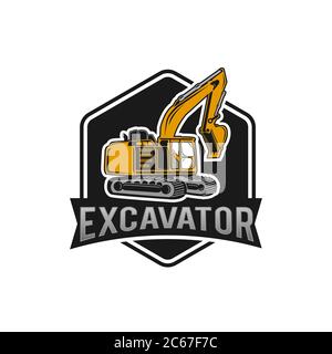 Bagger Logo Designs Konzept Vektor Illustration.EPS 10 Stock Vektor