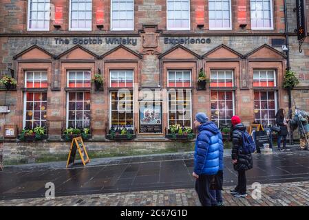 Die Scotch Whisky Experience Besucherattraktion in Royal Mile, Castlehill Gegend von Ediburgh, Hauptstadt von Schottland, Teil von Großbritannien Stockfoto