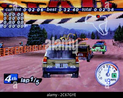Rally Cross 2 – Sony PlayStation 1 PS1 PSX – nur für redaktionelle Zwecke Stockfoto