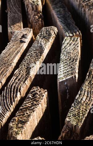 Holzbohlen Stockfoto