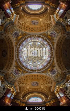 St. Stephen's Basilica Kuppel Innenraum Bild Stockfoto