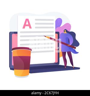 Copywriting Vektor Konzept Metapher Stock Vektor