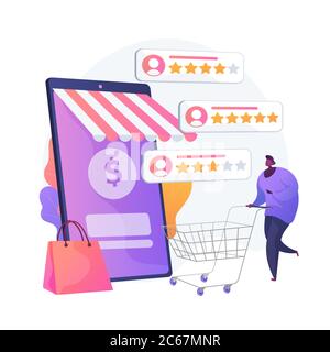 Vektor-Konzept des Verkäuferreputation-Systems Metapher Stock Vektor