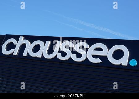 Bordeaux , Aquitaine / Frankreich - 07 05 2020 : chaussea Logo und Text Zeichen für Shop Store von Mode Familienschuhe Stockfoto