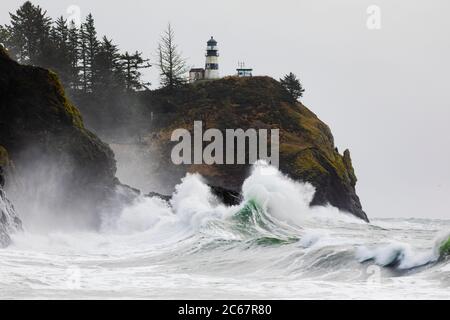 Malerische Aussicht auf die Küste, das Kap der Enttäuschung, Oregon, USA Stockfoto