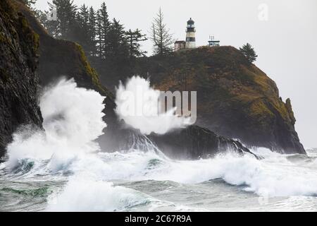 Malerische Aussicht auf die Küste, das Kap der Enttäuschung, Oregon, USA Stockfoto