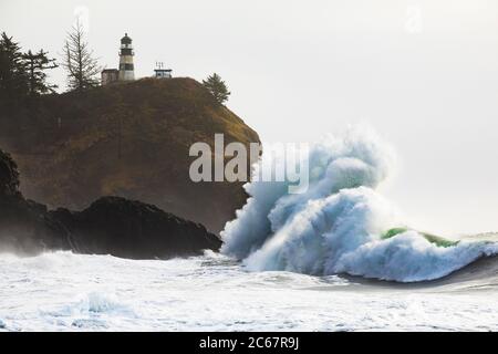 Malerische Aussicht auf die Küste, das Kap der Enttäuschung, Oregon, USA Stockfoto