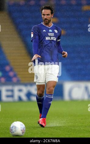 Sean Morrison von Cardiff City während des Sky Bet Championship-Spiels im Cardiff City Stadium. Stockfoto