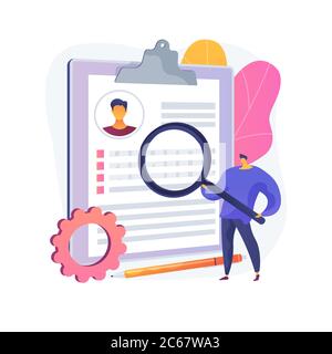 Resume Writing Service abstrakt Konzept Vektor Illustration. Stock Vektor