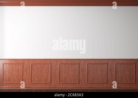 Blank Wand mockup in klassischen Stil Interieur des modernen Wohnzimmer. 3d-Illustration Stockfoto