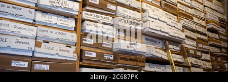 Im Laden La Galcante, 2. Arrondissement, Paris, Frankreich Stockfoto