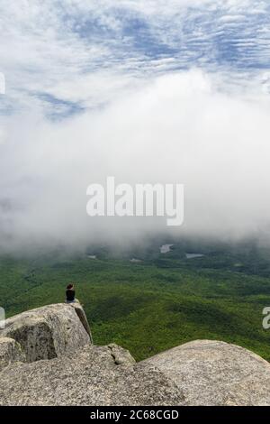 Die Spitze des Doubletop Mountain im Baxter State Park. Stockfoto