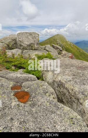 Die Spitze des Doubletop Mountain im Baxter State Park. Stockfoto