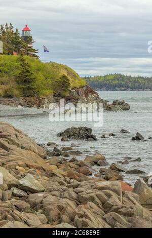 West Quoddy Head in Lubec. Stockfoto