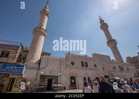 Asien, Naher Osten, Jordanien, Amman, Große Husseini-Moschee Stockfoto