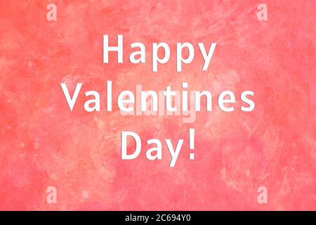 Coral rosa Öl Malerei Hintergrund. Valentinstag Konzept. Strukturiert, horizontal. Stockfoto