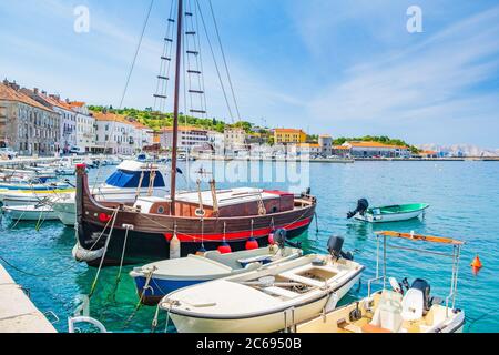 Stadt Senj in Primorje in Kroatien Stockfoto