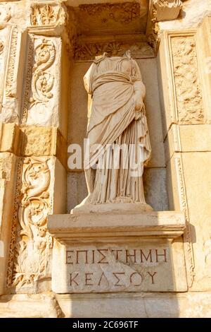 Ephesus ist eines der ältesten Gebiete der Welt. Stadt wurde um B.C. 10000 durch amazonasfrauen verursacht. Stockfoto