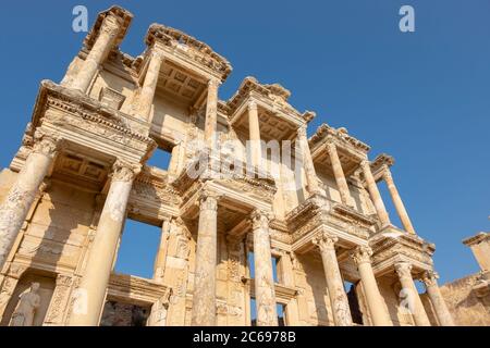 Ephesus ist eines der ältesten Gebiete der Welt. Stadt wurde um B.C. 10000 durch amazonasfrauen verursacht. Stockfoto