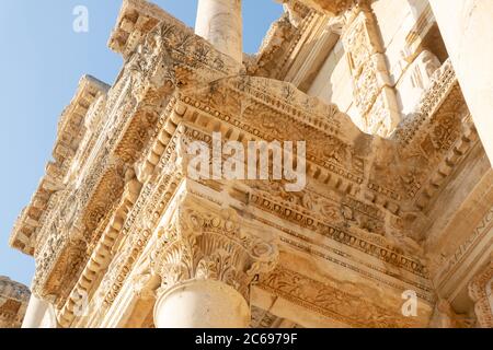 Ephesus ist eines der ältesten Gebiete der Welt. Stadt wurde um B.C. 10000 durch amazonasfrauen verursacht. Stockfoto