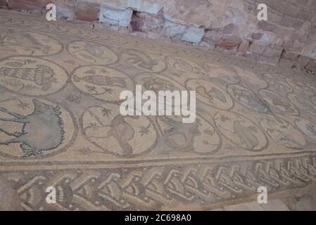 Asien, Mittlerer Osten, Jordanien, Petra, byzantinische Kirche Stockfoto