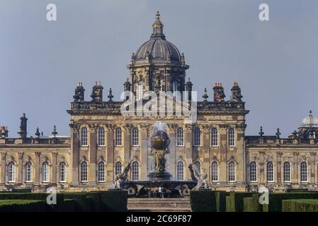 Atlas Fountain, Castle Howard. Yorkshire, England. GROSSBRITANNIEN Stockfoto