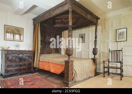 The Kitchen Chamber, East Riddlesden Hall, West Yorkshire, England, Großbritannien Stockfoto