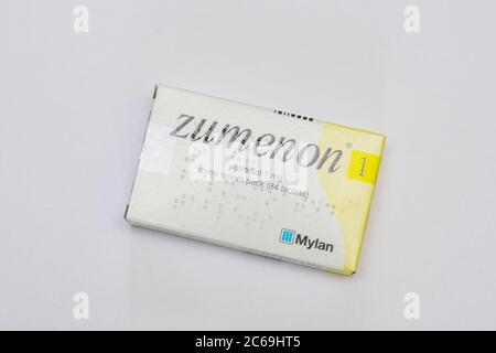 Hormonersatztherapie-Tabletten, Stockfoto