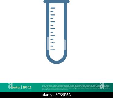 Flasche Labor Glas Symbol Vektor Logo Vorlage Illustration Design. Editierbarer Vektor EPS 10. Stock Vektor