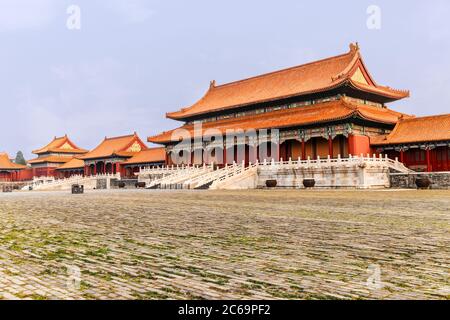 Die alten königlichen Paläste - Verbotene Stadt, Peking, China Stockfoto