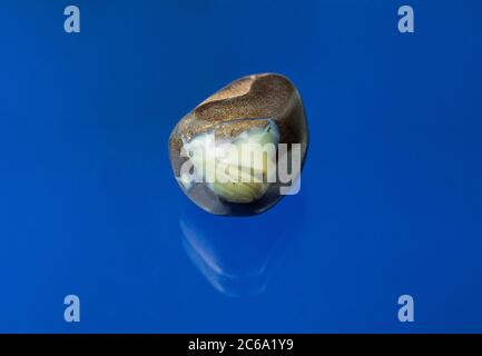 Australischer Boulder Opal geschliffen, um den Glanz des Opals zu erhöhen Stockfoto