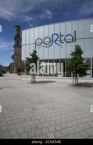 Schottland, Irvine, 07. Juli 2020 Irvine Town House & The Portal Quelle : Alister Firth Stockfoto