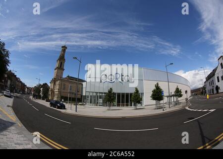 Schottland, Irvine, 07. Juli 2020 Irvine Town House & The Portal Quelle : Alister Firth Stockfoto