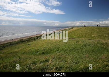 Schottland, Irvine, 07. Juli 2020 Der Strandpark Credit : Alister Firth Stockfoto