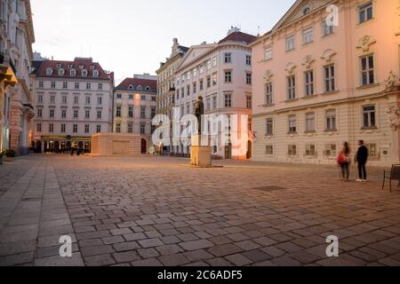 Wien, Judenplatz Stockfoto