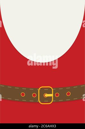 Flaches Design. Weihnachtsmann. Stock Vektor