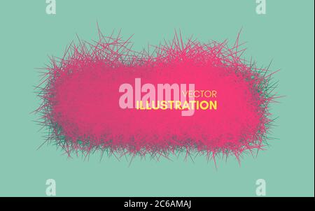 Der Rahmen besteht aus chaotischen Linien. 3d abstract Vector Illustration. Design Template mit Platz für Text. Moderne Muster. Stock Vektor