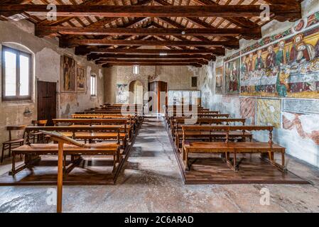 Italien Venetien San Polo di Piave ( TV )Kirche San Giorgio (XIV Jahrhundert) in Loc. San Giorgio Stockfoto