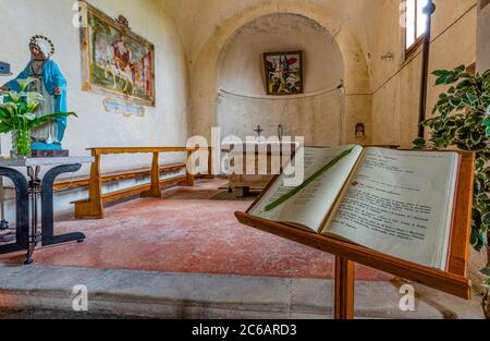 Italien Venetien San Polo di Piave ( TV )Kirche San Giorgio (XIV Jahrhundert) in Loc. San Giorgio Stockfoto