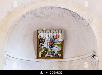 Italien Venetien San Polo di Piave ( TV )Kirche San Giorgio (XIV Jahrhundert) in Loc. San Giorgio Stockfoto