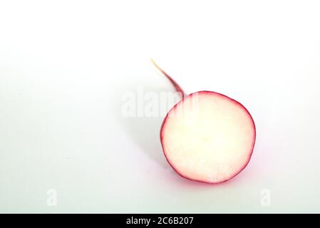Nahaufnahme von Rettich Stockfoto