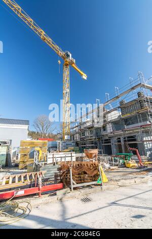 Vertikale Aufnahme der Baustelle Stockfoto