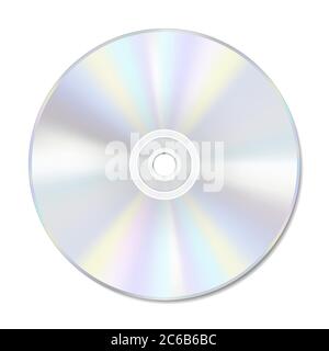 Leere Disc auf Weiß mit Platz für Text. EPS10-Vektorformat. Stock Vektor