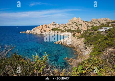 Cala Spinosa, Capo Testa, Santa Teresa Gallura, Sardinien, Italien, Mittelmeer, Europa Stockfoto