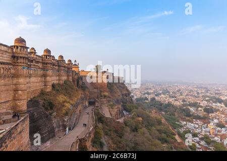 Man Singh Palace, Gwalior Fort, Gwalior, Madhya Pradesh, Indien, Asien Stockfoto